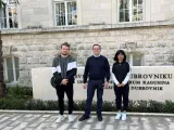 Prof. Nebojša Stojčić, Denys Dmytrenko, M.Sc., Ing. Yee Yee Sein (PhD students, research internship in Dubrovnik)