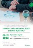 Funkční a organizační pojetí správní kontroly
