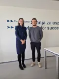 M.Sc. Dmytrenko (with prof. Hojnik, University of Primorska)